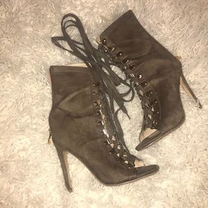 Sexy Heeled Boots - Mauve